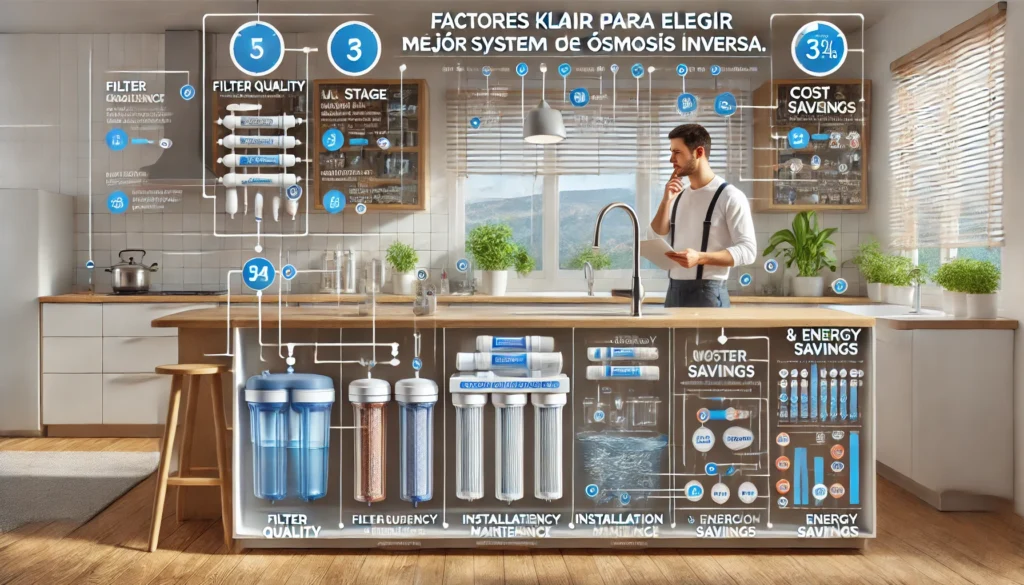 Factores Clave para Elegir el Mejor Sistema de Ósmosis Inversa