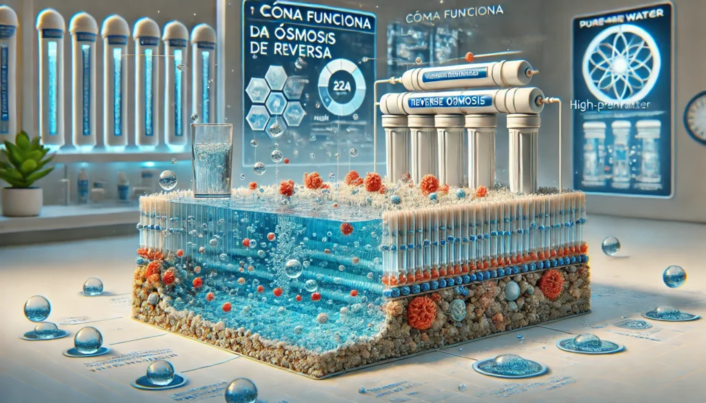Cómo funciona la membrana de ósmosis inversa?