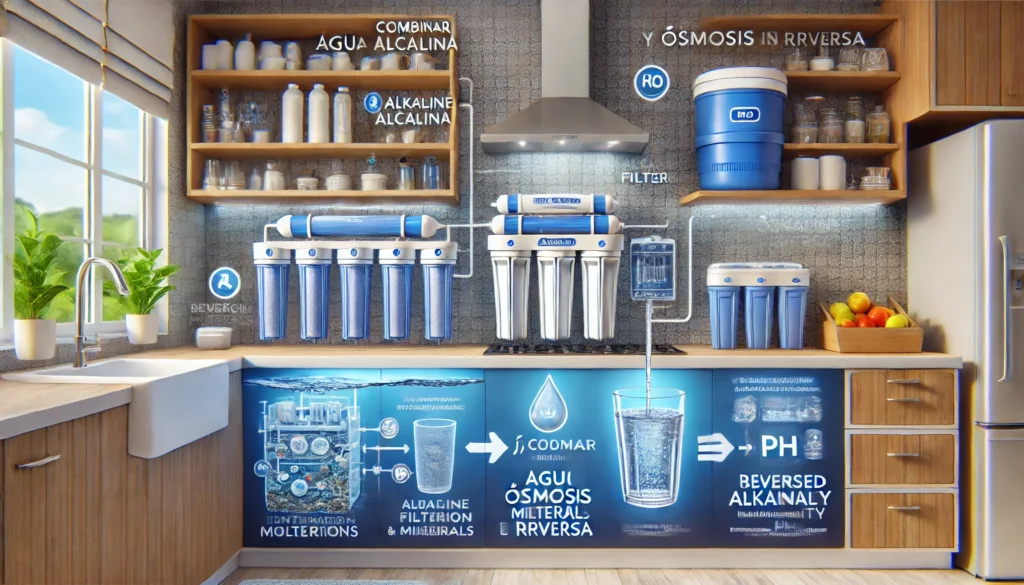 ¿Cómo combinar agua alcalina y ósmosis inversa?